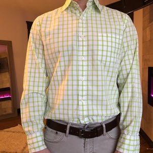 J. Crew green button down shirt